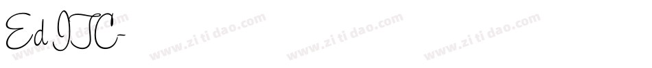 Ed ITC字体转换